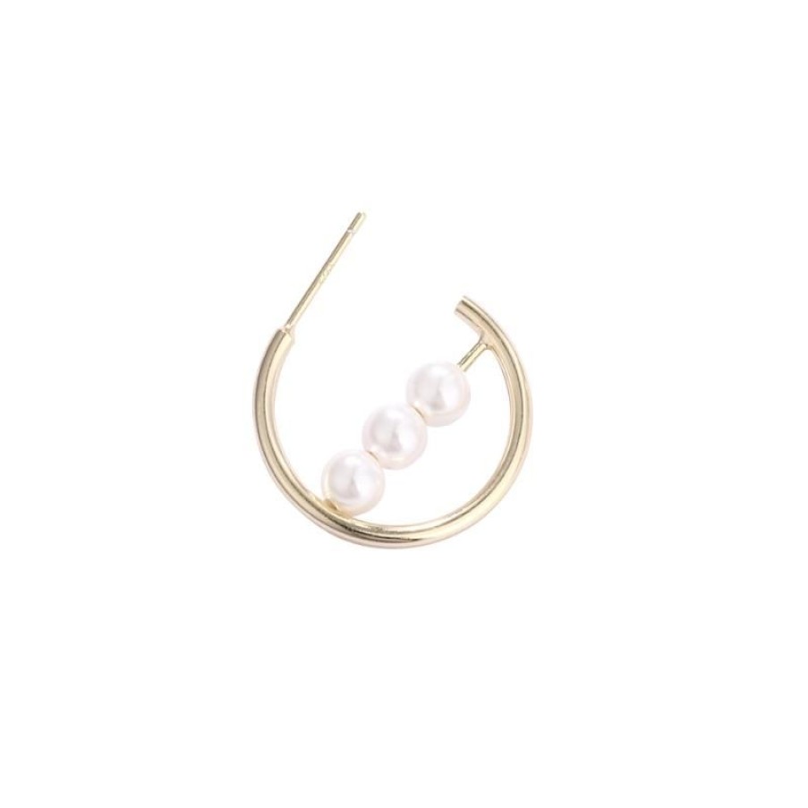 Smykker Mille&Lykke Forgyldte Oreringe | Single Ulala Pearl Hoop