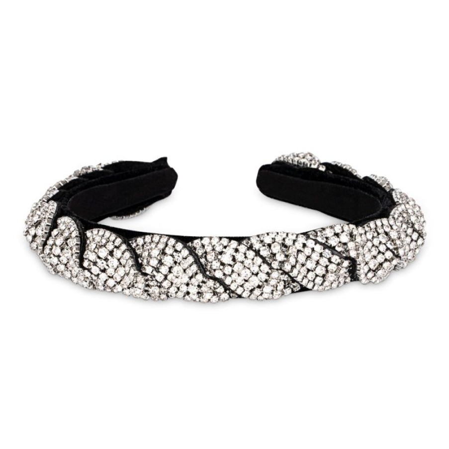 Accessories Sui Ava | Sarah Crystal Headband Crystal White