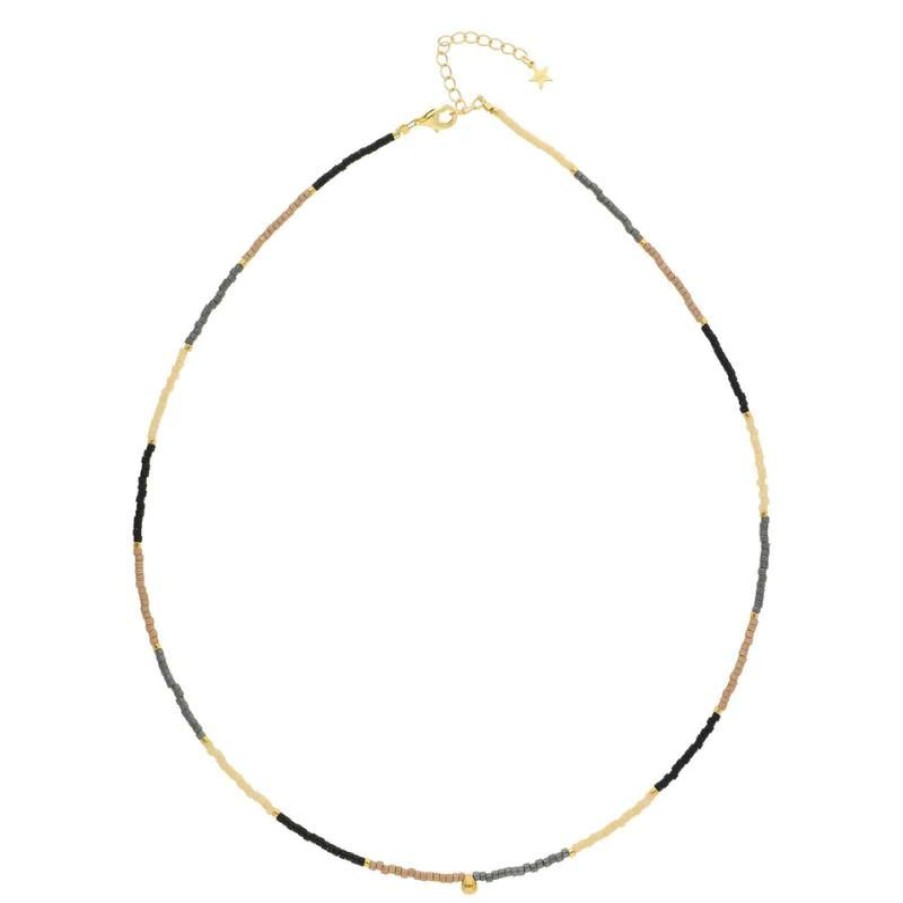 Smykker Nuni Copenhagen Forgyldte Halskaeder | Line Necklace Blackie